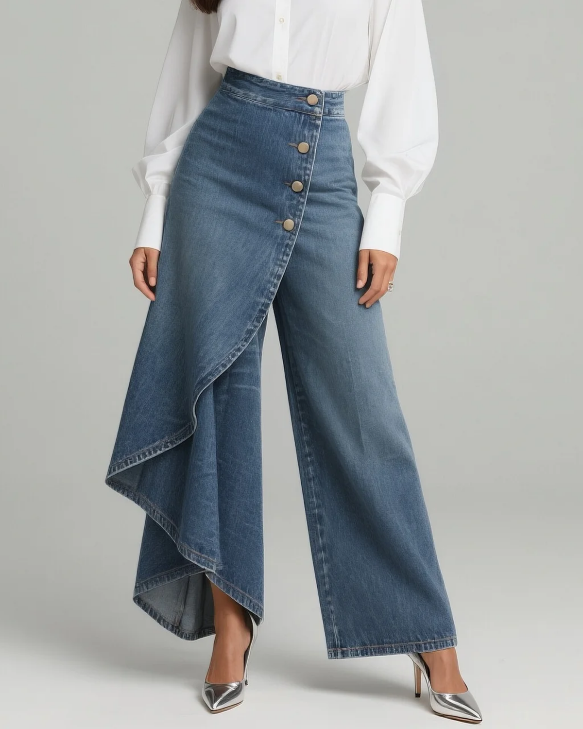 Audrey™ | Tie-Front Denim Pants