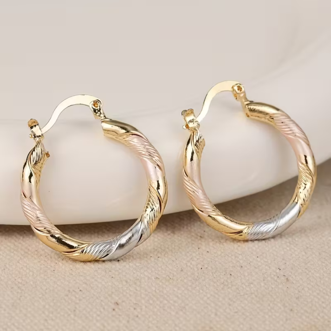 Vintage Round Hoop Earrings