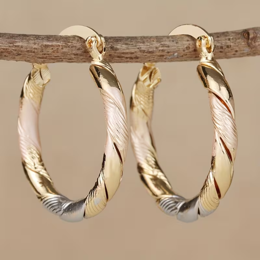Vintage Round Hoop Earrings