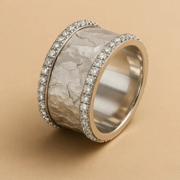 BAGUE VINTAGE EN ARGENT ET ZIRCONIA