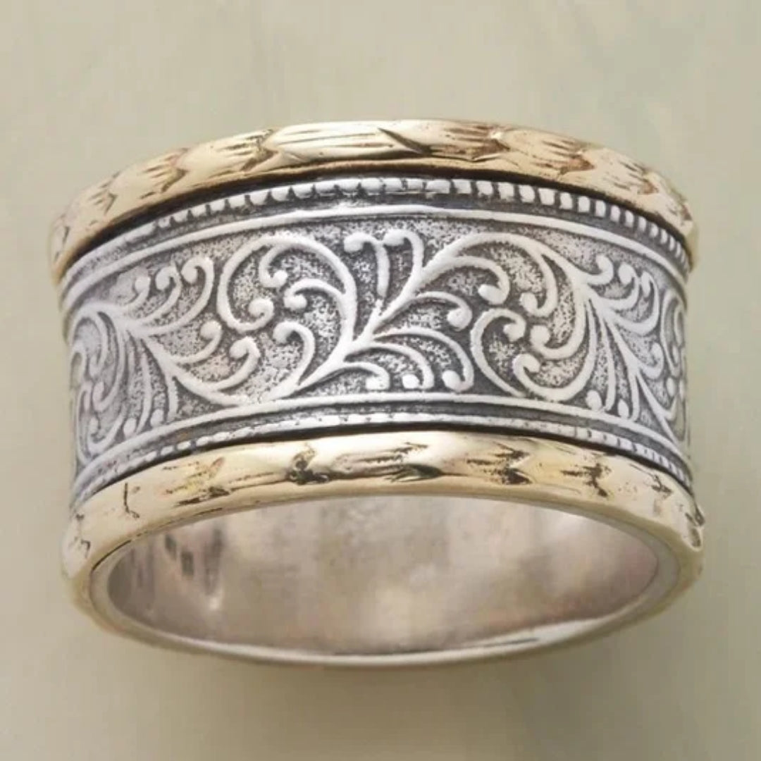 Vintage gold and silver ring