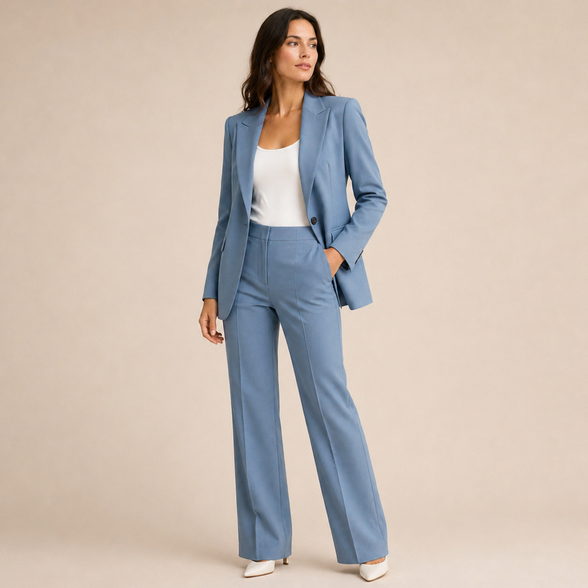 Vanessa™ | Elegant suit set with flared trousers