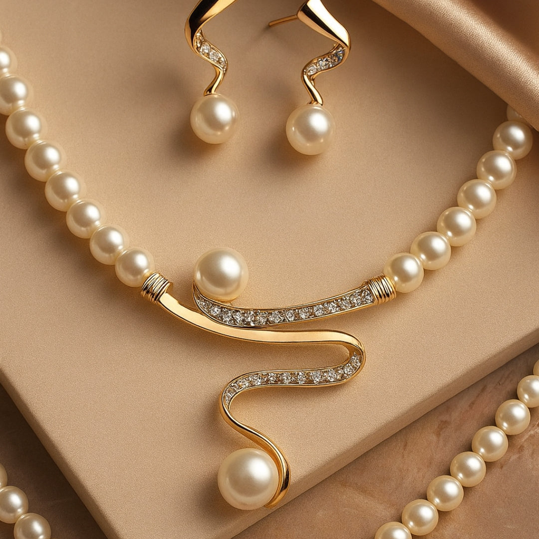 Ensemble collier et boucles d&