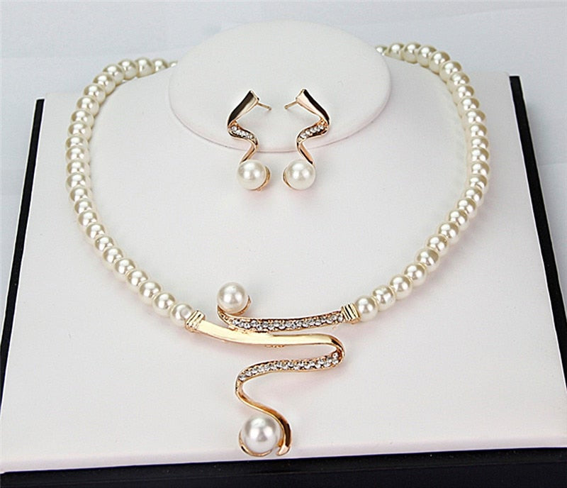 Ensemble collier et boucles d&