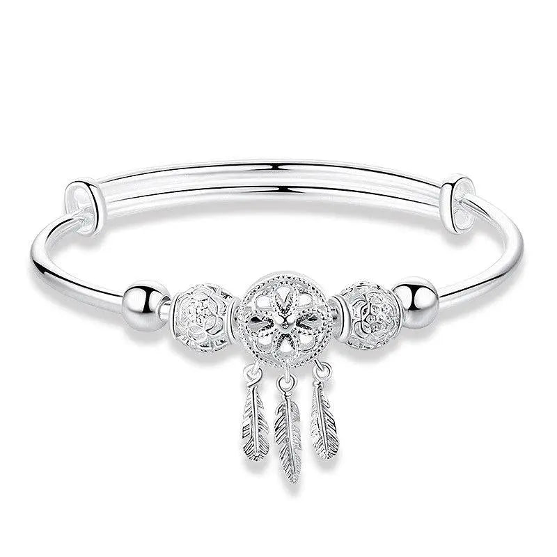 Bracelet attrape-rêves ajustable en argent 925