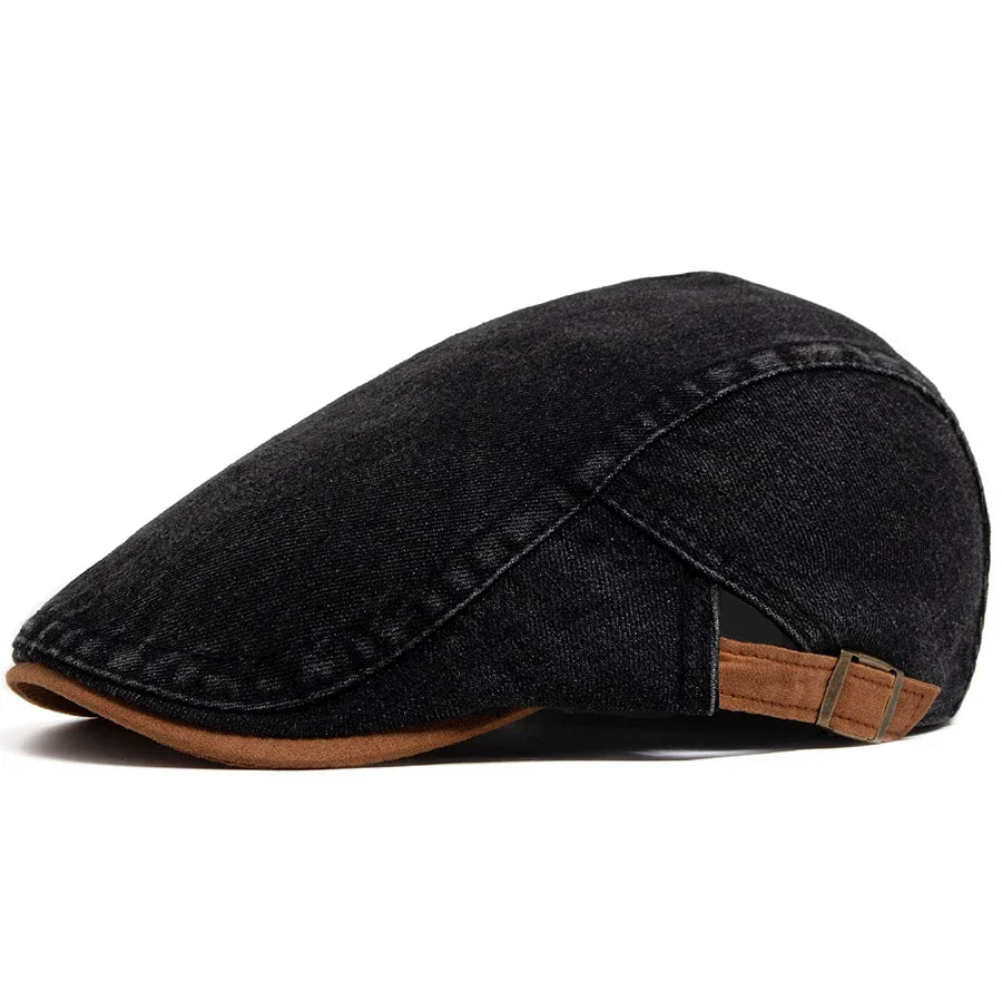 Thijs™ | Premium Denim Flat Cap – Timeless Style & Everyday Comfort.