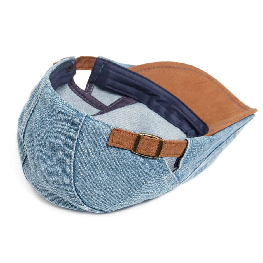 Thijs™ | Premium Denim Flat Cap – Timeless Style & Everyday Comfort.