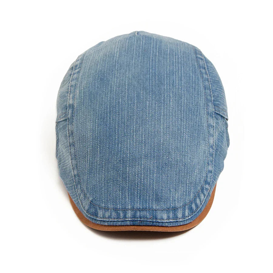 Thijs™ | Premium Denim Flat Cap – Timeless Style & Everyday Comfort.