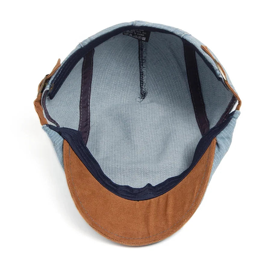 Thijs™ | Premium Denim Flat Cap – Timeless Style & Everyday Comfort.