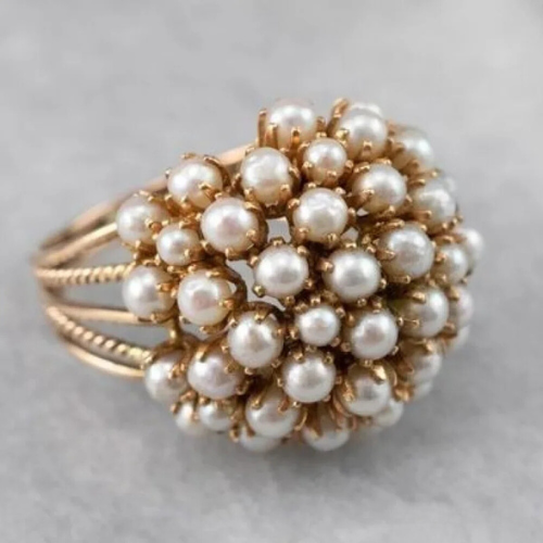Bush - Bague incrustée de perles
