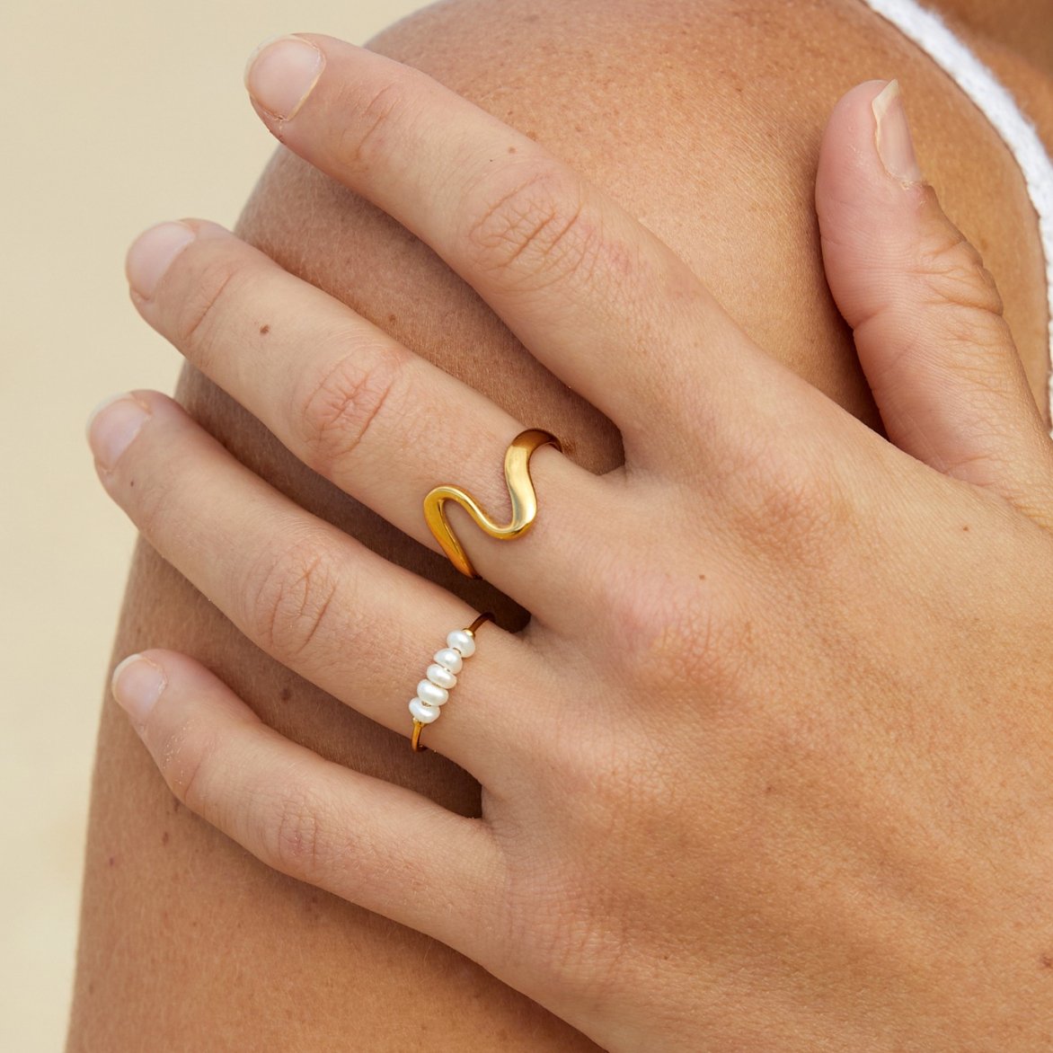Grace - Bague avec perle d&