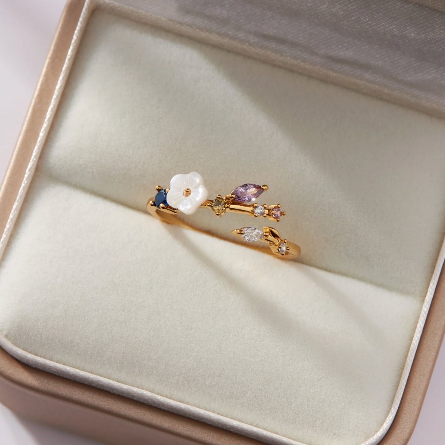 Joy – Bagues Fleur en or