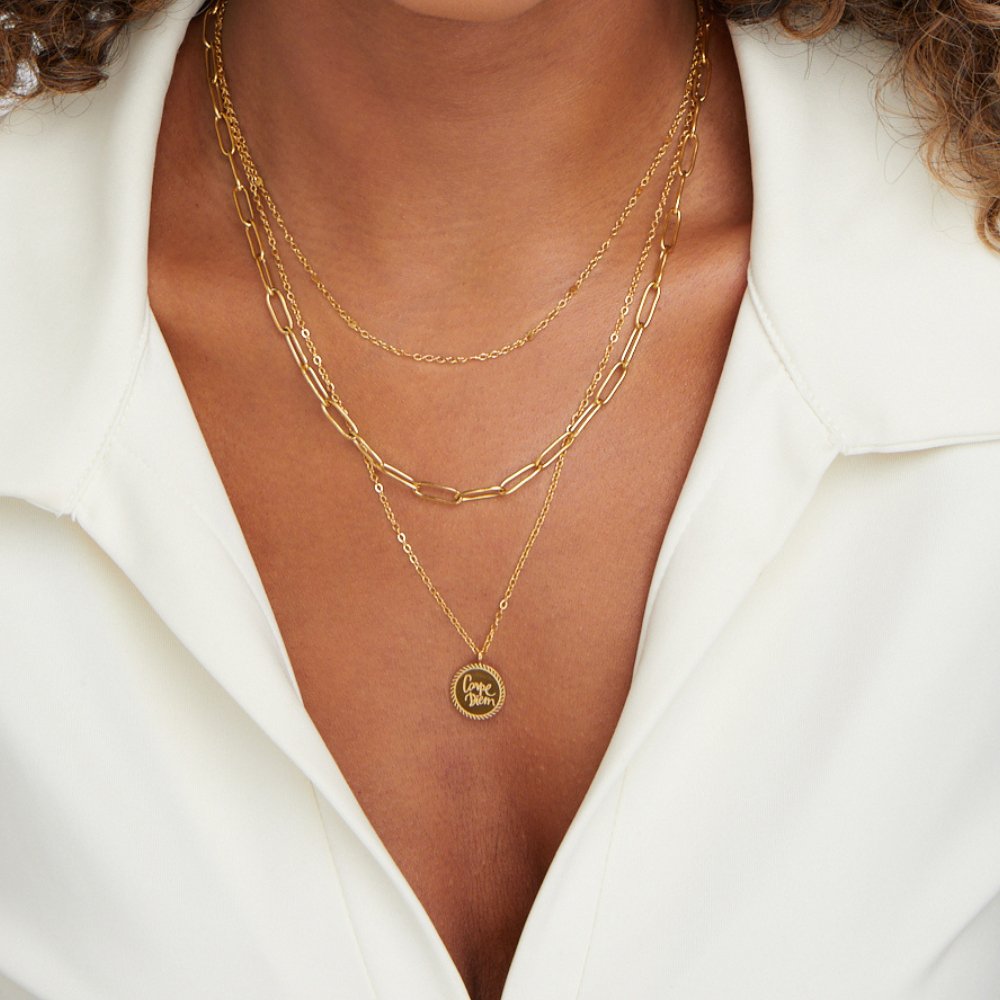 Collier à plusieurs rangs Janie Coin