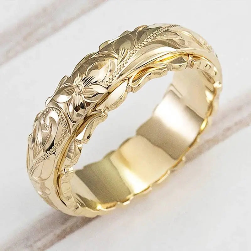 Bague en or “Fleur ancienne”