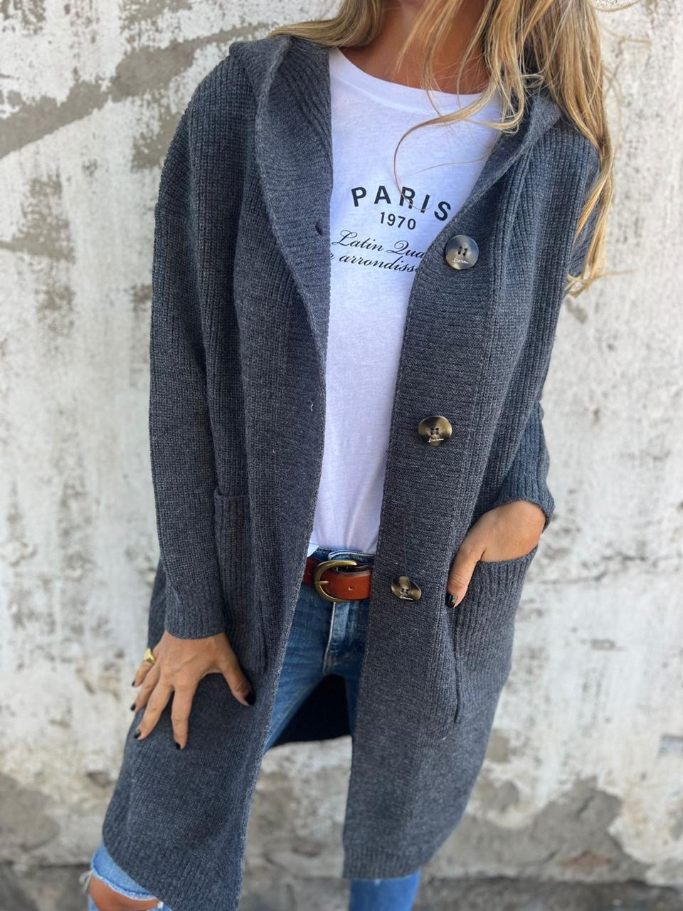 MEGAN™ - Chic Long Knit Cardigan