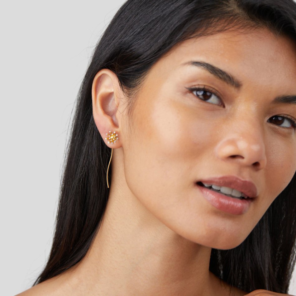 Boucles d’oreilles Wish Pissenlit en or