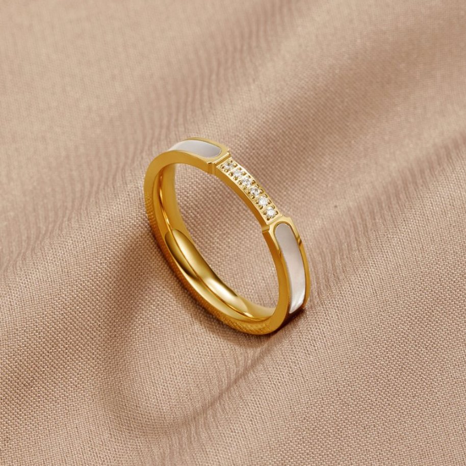 Unity – Bague perle et cristal