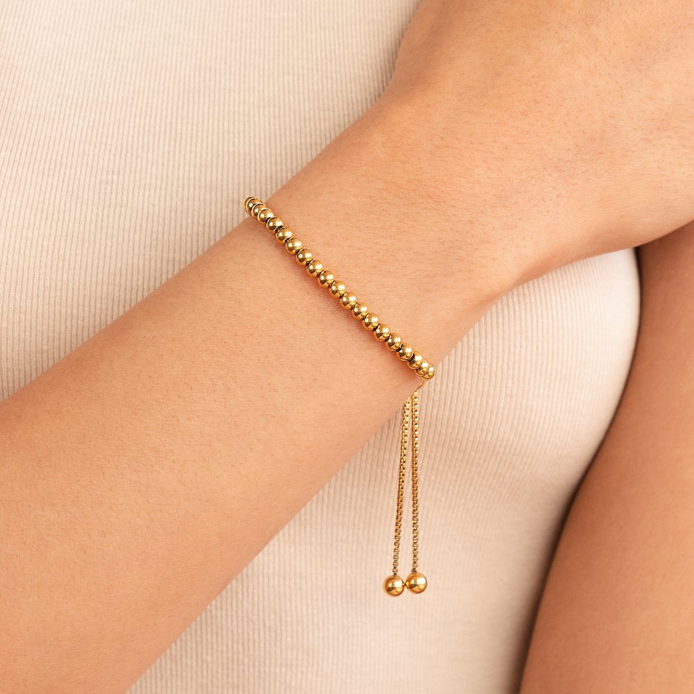 Bracelet en or avec perles Nila