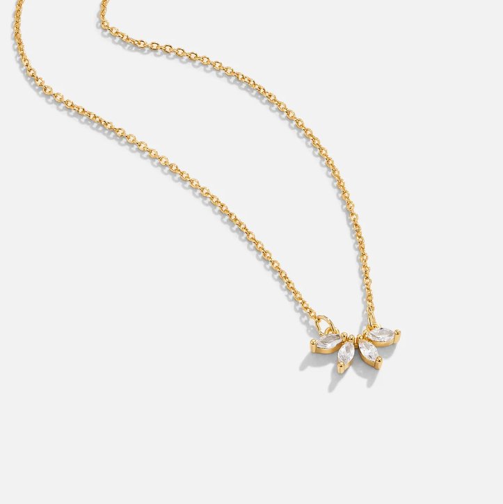 Collier Omelia Crystal Leaf
