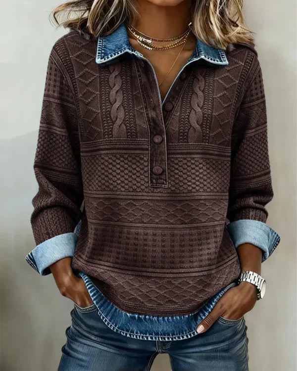 Claire™ | Stylish Collar Top
