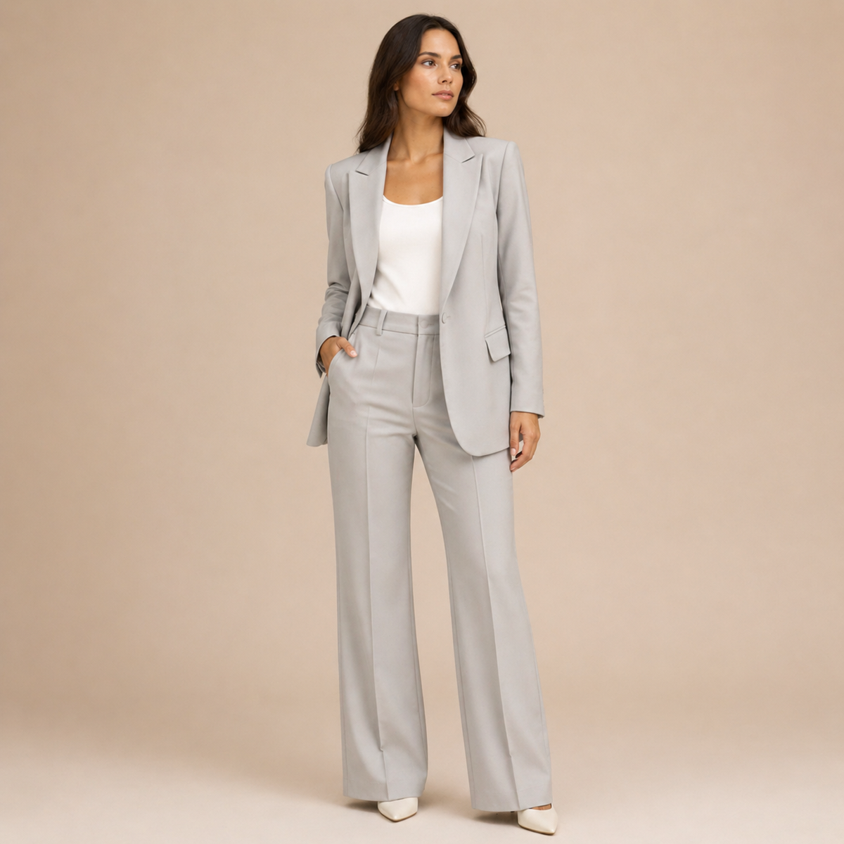 Vanessa™ | Elegant suit set with flared trousers