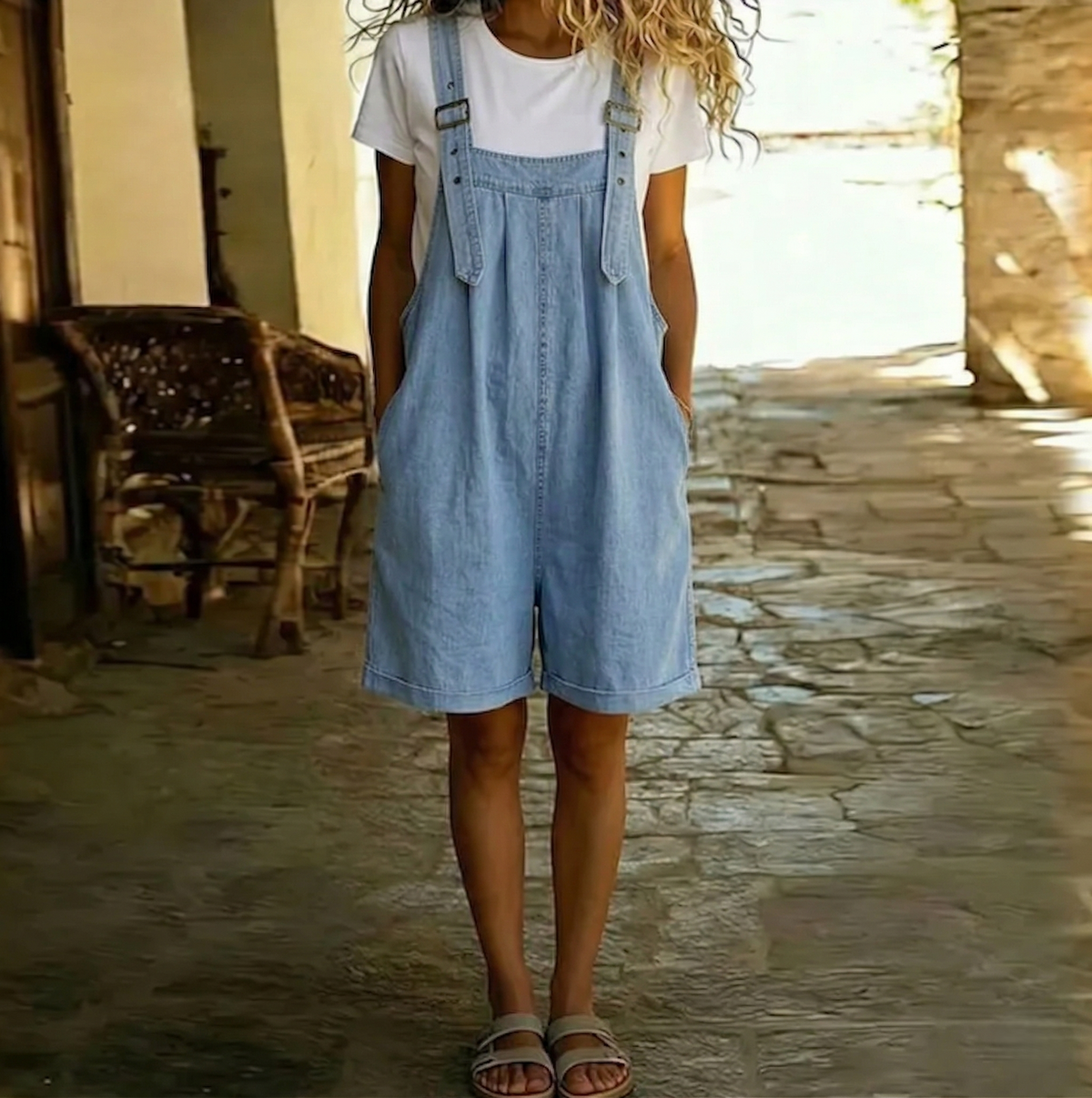 Clara™ | Light Blue Denim Shorts