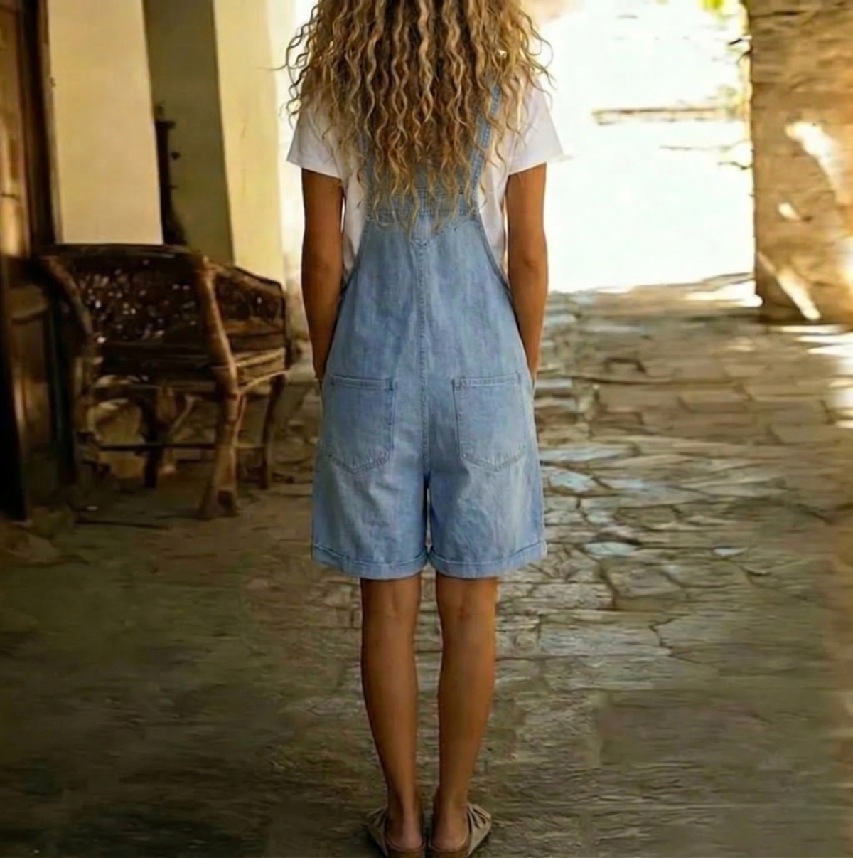 Clara™ | Light Blue Denim Shorts