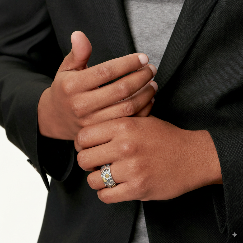 Natura Vintage Silver Ring