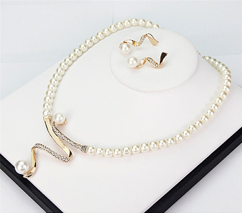Ensemble collier et boucles d&