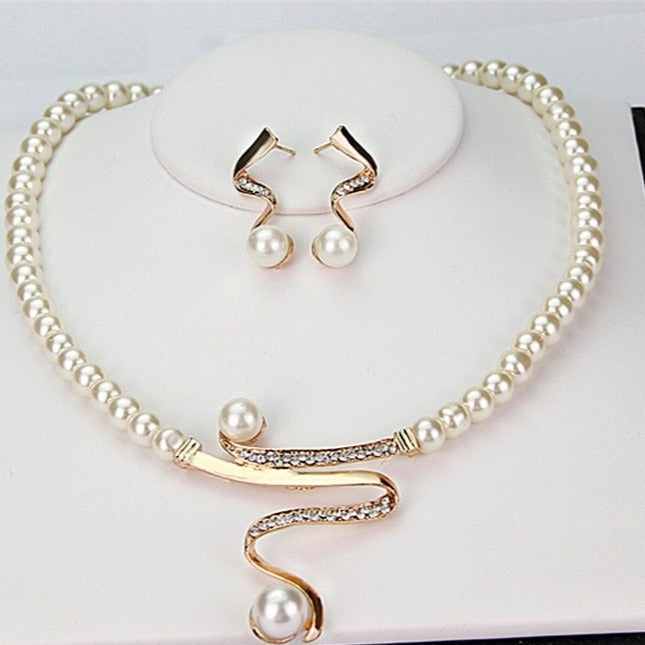 Ensemble collier et boucles d&