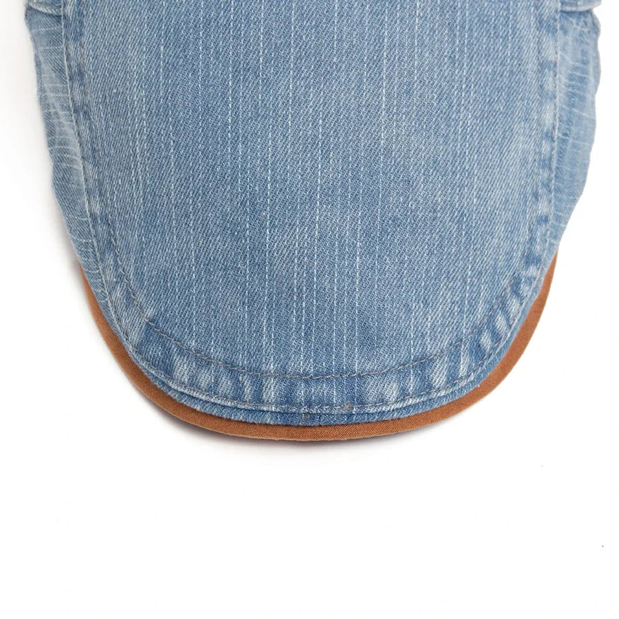 Thijs™ | Premium Denim Flat Cap – Timeless Style & Everyday Comfort.