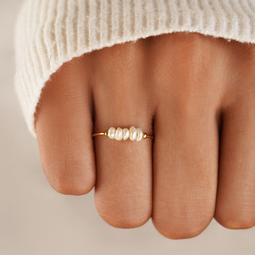Grace - Bague avec perle d&