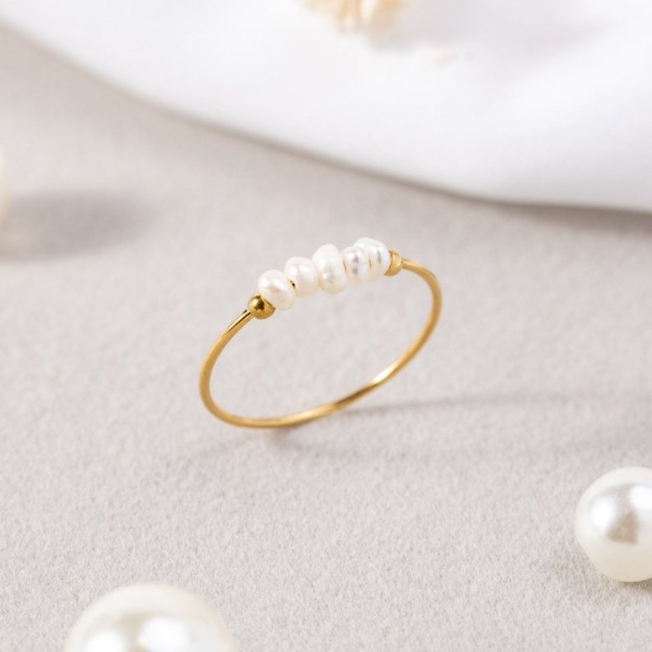 Grace - Bague avec perle d&