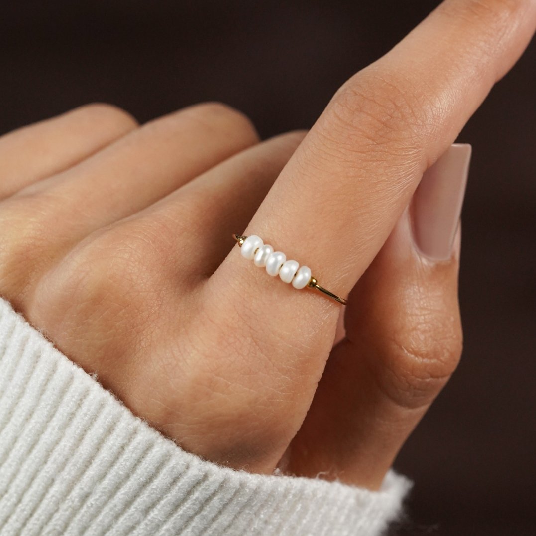 Grace - Bague avec perle d&