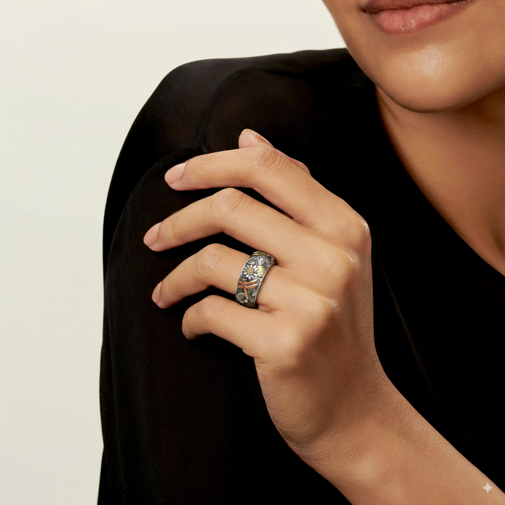 Natura Vintage Silver Ring