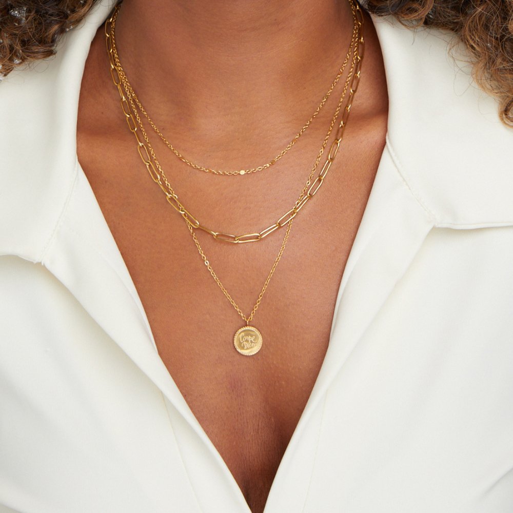 Collier à plusieurs rangs Janie Coin