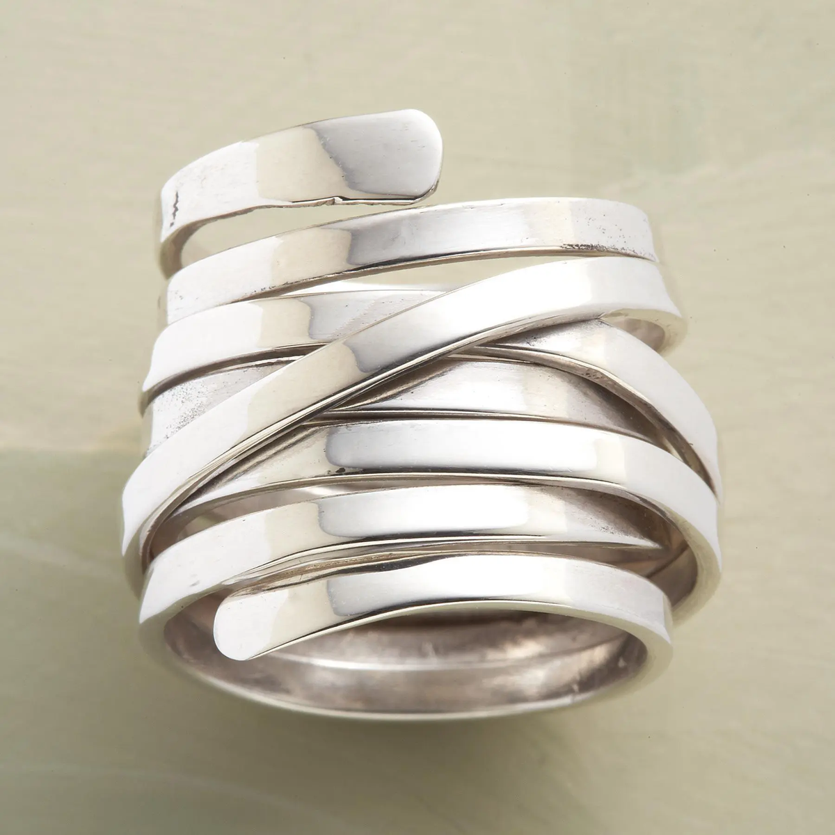 Bague en argent vintage élégante