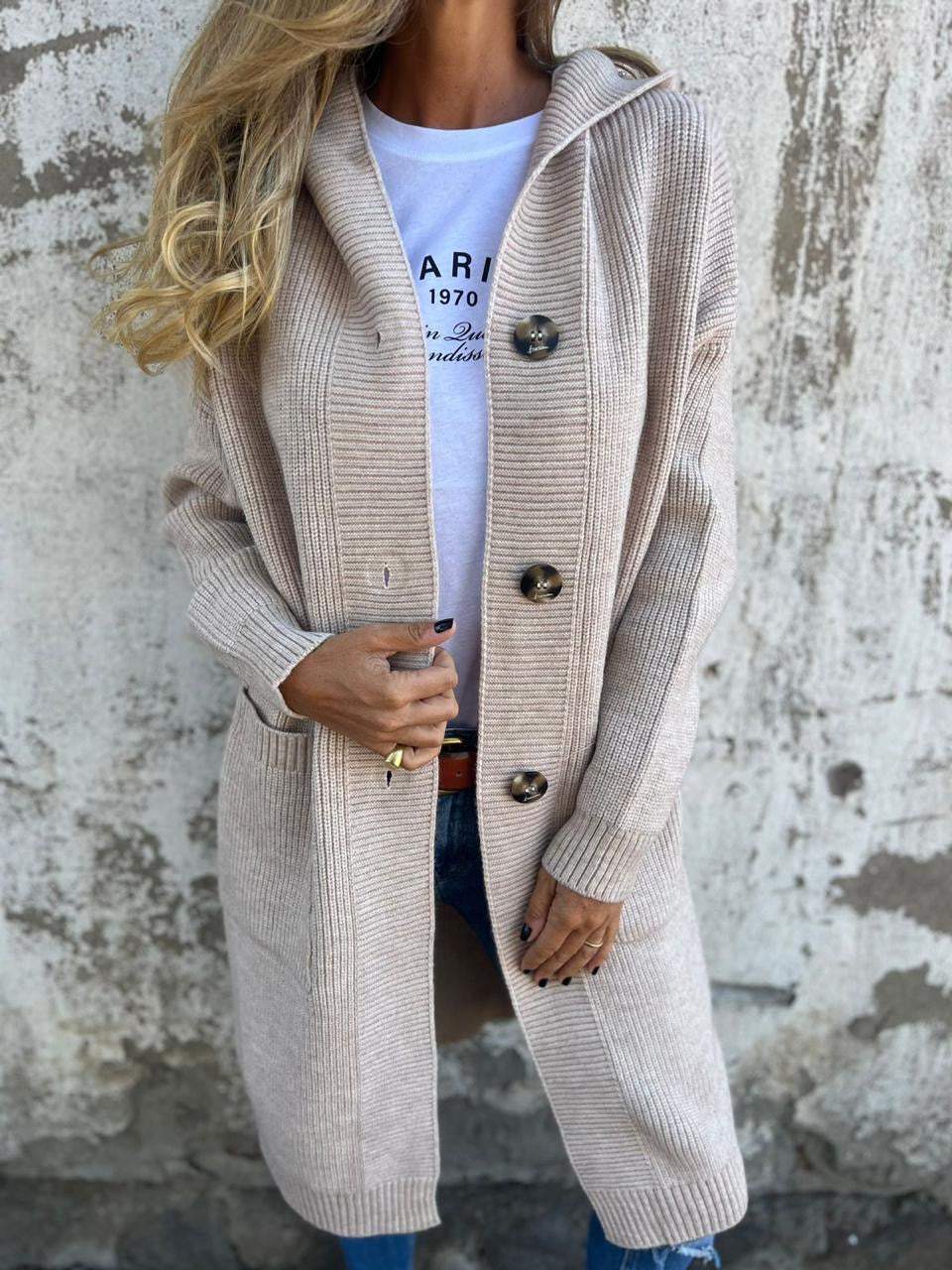 MEGAN™ - Chic Long Knit Cardigan