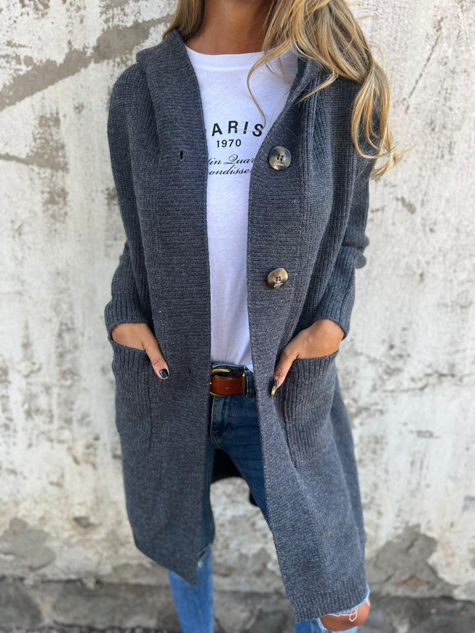 MEGAN™ - Chic Long Knit Cardigan