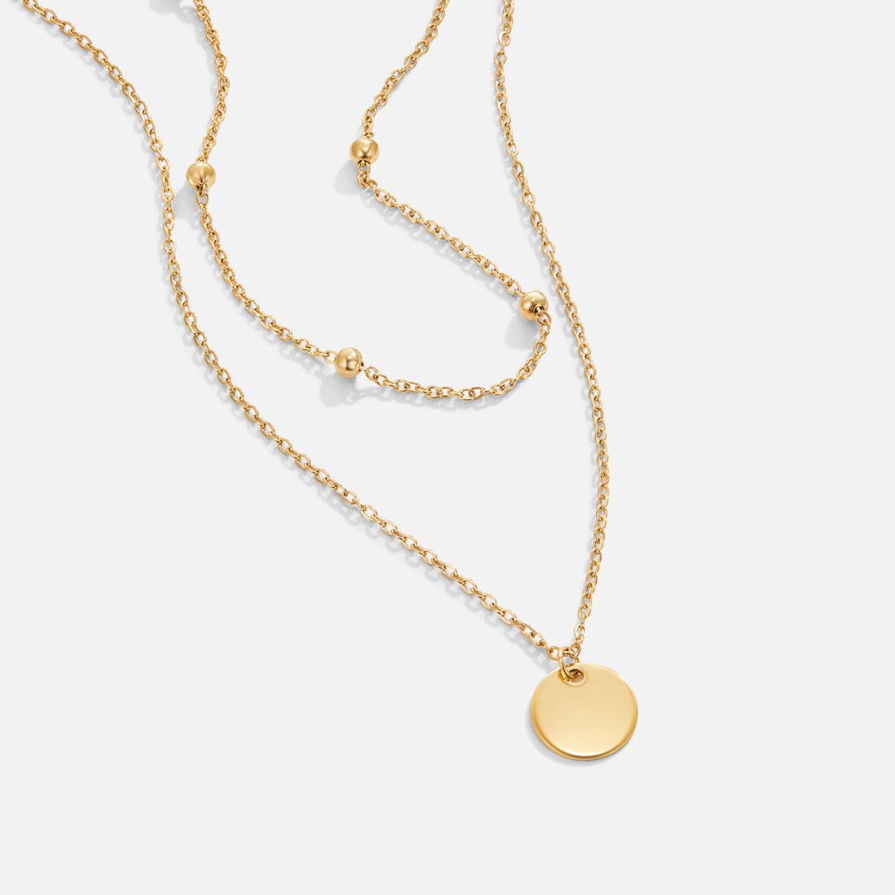 Collier à disques superposés