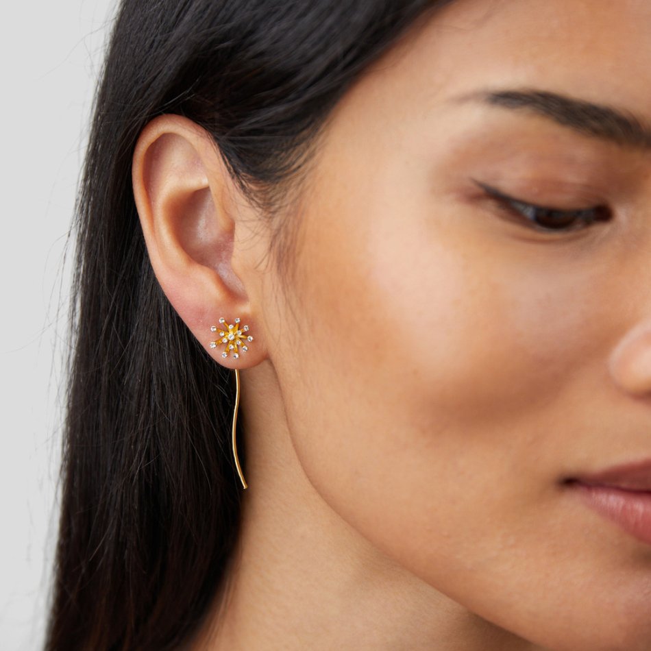 Boucles d’oreilles Wish Pissenlit en or