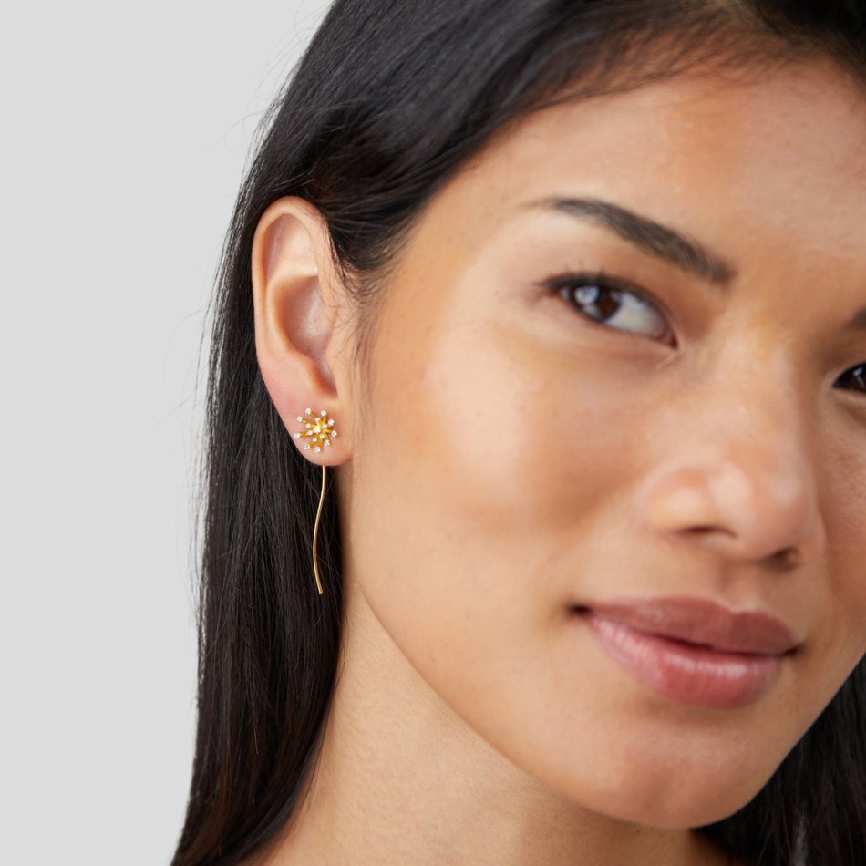 Boucles d’oreilles Wish Pissenlit en or