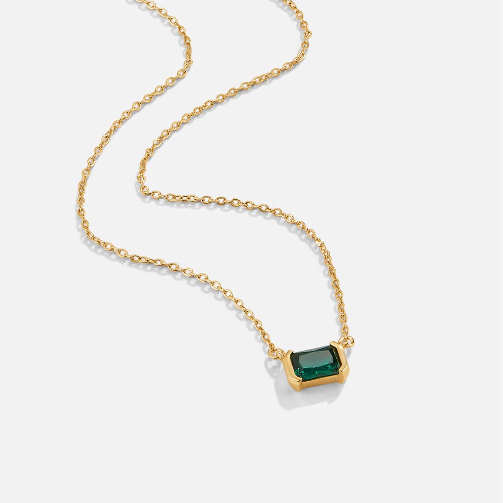 Collier Moni Émeraude verte