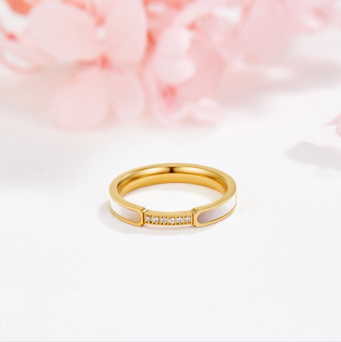 Unity – Bague perle et cristal