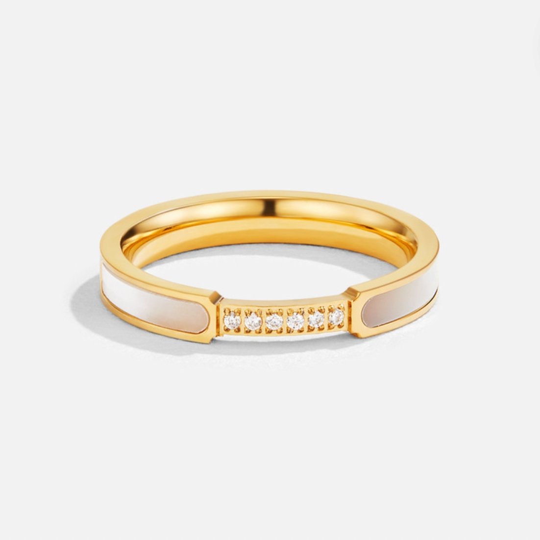 Unity – Bague perle et cristal