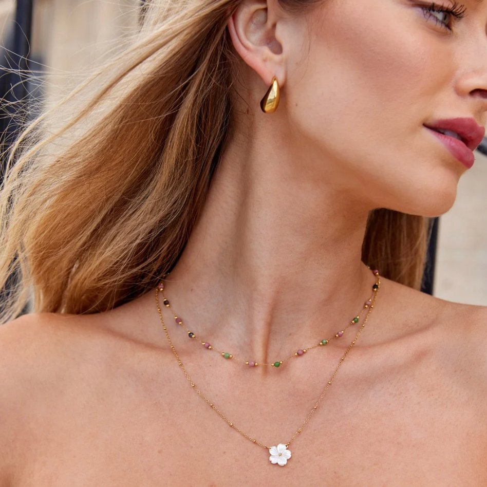 Collier Fleur Épanouie de Grandeur